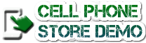 cell phone store demo website